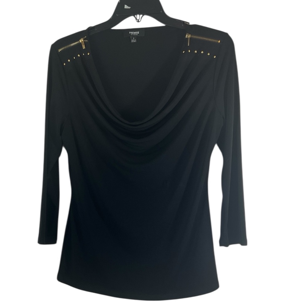 Premise Studio Black Blouse Size Small